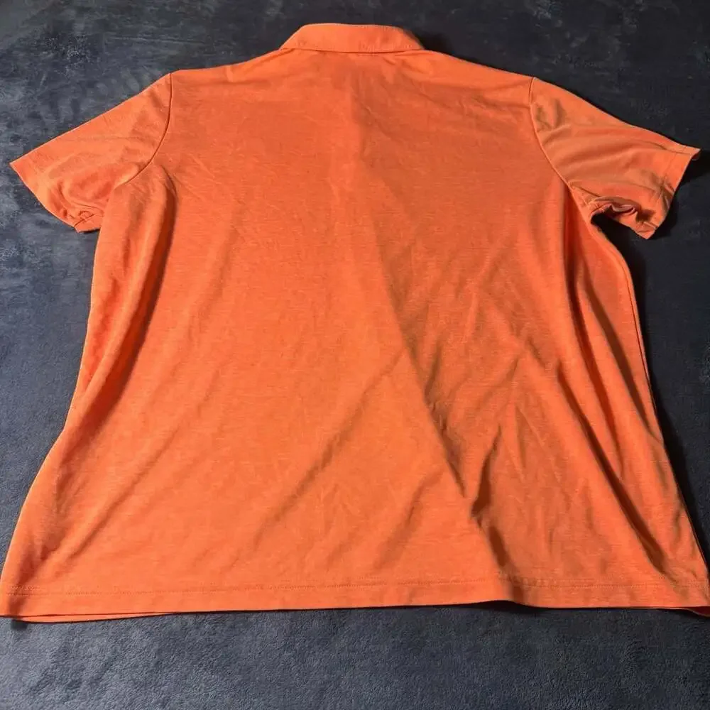 Adidas Polo Size 2XL Orange Golf Shirt